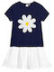 Ido Dress Sequins Knitted Dress J30000-3854 Dark Blue Girl