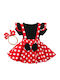 Baby Dress Red Black Top