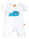 Lipfish Body pentru Bebeluși Mâneca scurta white