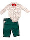 Little Gent Set Babystrampler mit Hose Mehrfarbig 2Stück