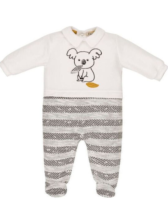 Ellepi Babystrampler Langärmliges Weiß