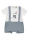 Ellepi Baby Bodysuit Short-Sleeved Gray