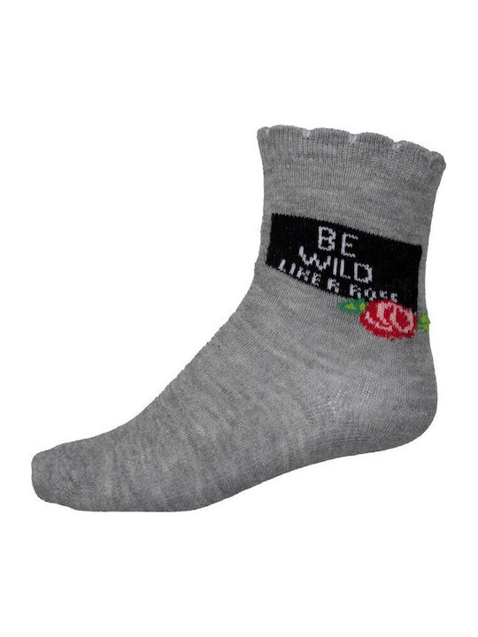Me & Si Kids' Ankle Socks Gray