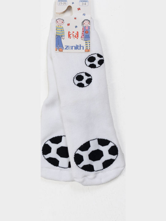 Zenith Rutschfeste Lange Kindersocken White