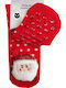 Ciocca Rote Kindersocken Weihnachts-Kindersocken mit Silikon-Soßen "Weihnachtsmann" Cnb003a
