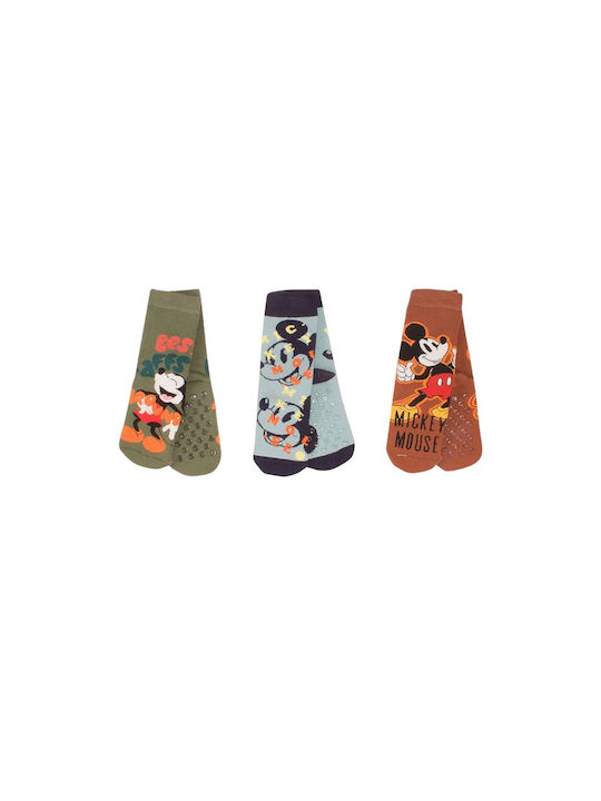 Viokal Kids' Socks Non-Slip Multicolored 3 Pairs