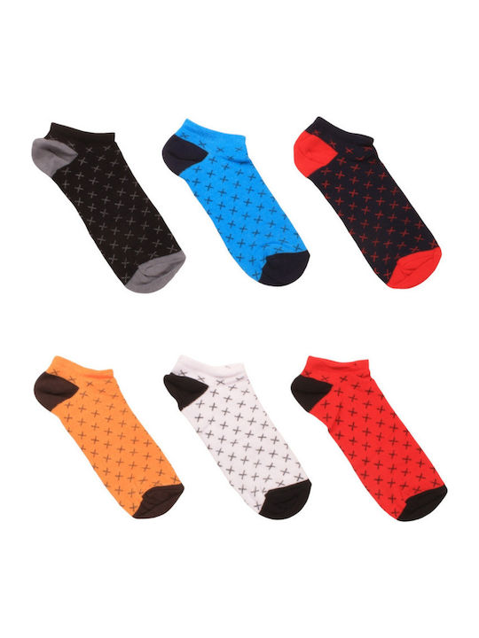 Kids' Socks Boy Ankle Socks Set of 6 Pieces Design Kids Xxxxx Dsn5003-2 Multicolour