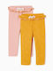 Zippy Kids Leggings Set Long Yellow-pink.