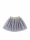 Vikita Kinder Tutu Rock aus Tüll Gray