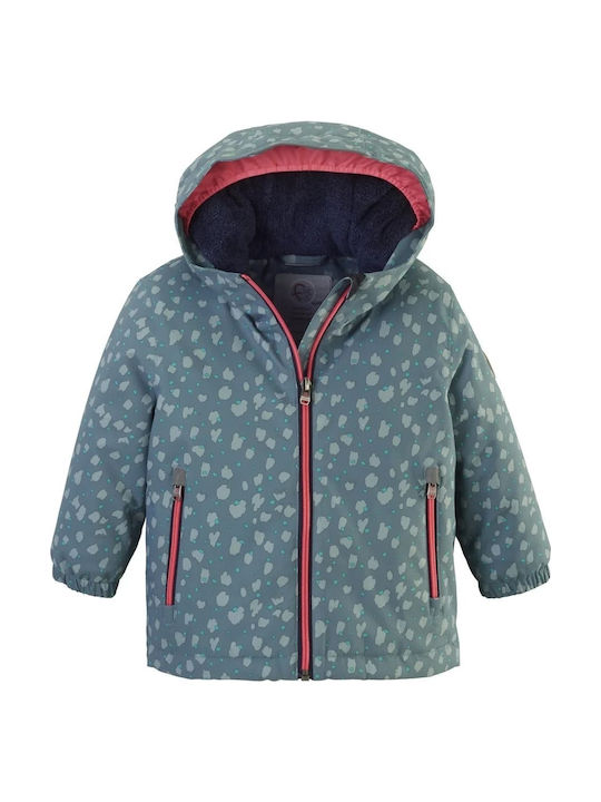 Killtec Waterproof Kids' Casual Jacket Short with Hood Turquoise