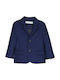 Abel & Lula Kids' Blazer Short with Hood Blue