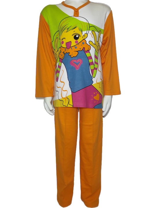 Lydia Creations Kids' Pajamas Winter Orange