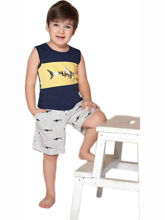 Sevim Kids' Pajamas Summer Cotton Black