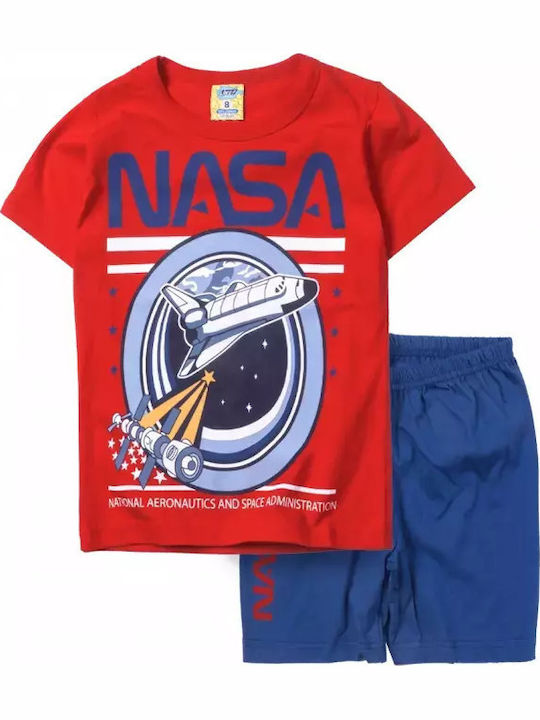 Pijamale Copii Like Băieți Nasa Roșu
