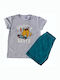 Kids Summer Gray Pajama 2021304 Gray