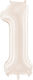Balloon Foil Jumbo Number Beige 86cm