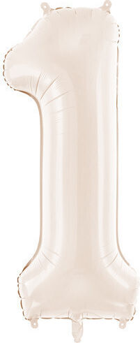 Balloon Foil Jumbo Number Beige 86cm