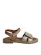 Yo Παιδικό Δερμάτινο Πέδιλο Yo Handmade Leather Shoes 690 Ταμπά
