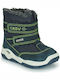 Citrouille et Compagnie Kinder-Schneestiefel mit Klettverschluss Marineblau