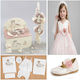 Baptism Set for Girl Little Deer Clothing Carousel 10 Pieces Pk-114