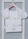Idiokiro Taufölzeug-Set White-Silver 6Stück