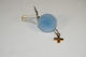 Christening Charm with Safety Pin Metal Light Blue 50 Pieces
