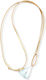Christening Charm Necklace Handmade Beige 50 Pieces