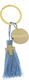 Bellissimo Christening Charm Keychain Dad Light Blue 1 Pieces M-431
