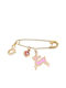 Vitopoulos Children's Safety Pin Charm Gold K9