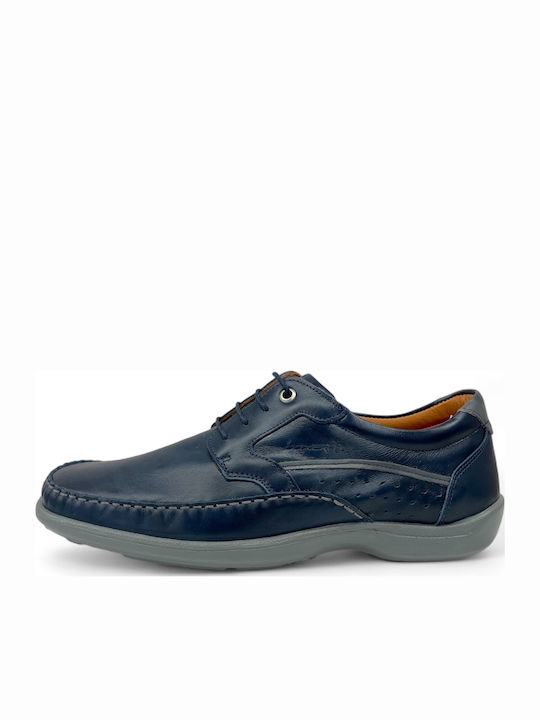 Boxer Men's Anatomic Leather Casual Shoes Blue