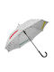Fisura Kids Curved Handle Auto-Open Umbrella with Diameter 106cm White