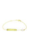 Inglessis Collection Goldie Kinderarmband Identitätsarmband Stern Gelb Gold K14