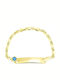 Yellow Gold Kids Bracelet ID C14 Turquoise Ta11100130