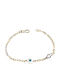 Roloi Kaliamanis Kids Bracelet Chain with Evil Eye & Σταυρό