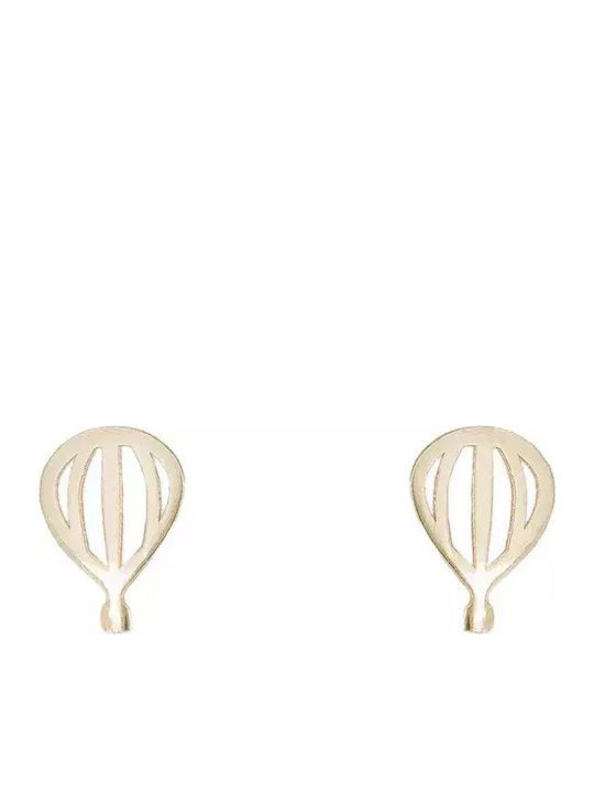 Kids Gold Earrings K9 Hot Air Balloon 035814 035814 Gold 9 Carats