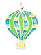 Kids Silver Handmade Pendant 925 Hot Air Balloon Enamel