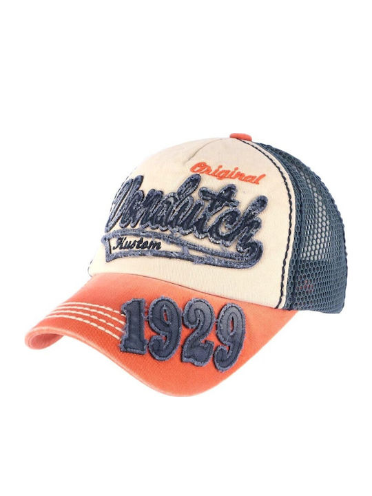 Von Dutch Baseball Cap John01 Kinderhüte Blau Orange