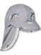 Kids' Waterproof Sunscreen Hat Upf 50+ Whale Boat 3m-9m