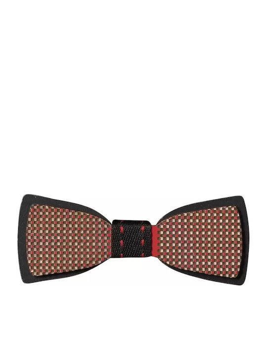 Kinderfliegen Hölzernes Papillon Jungen Mesh Rotes