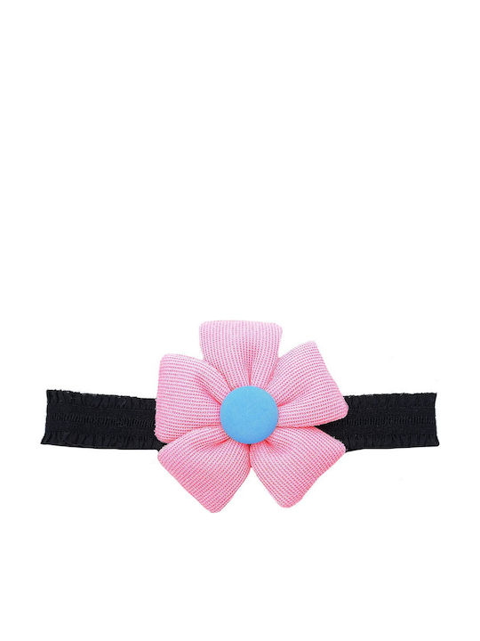 Kids Elastic Ribbon Glitter Daisy Black