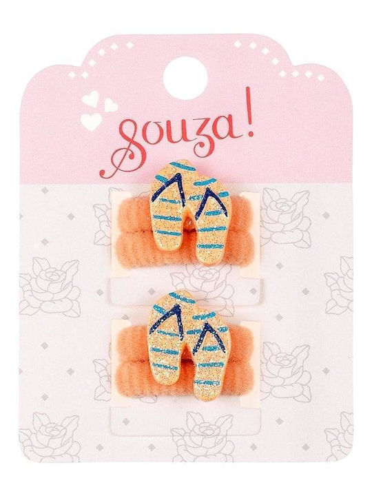 Souza Λαστιχακια Hair Elastic Marinel Flip Flop 2τμχ