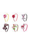 Multicolour Kids Headbands Set with Bow 6pcs