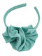 Bonjour Bebe "stekcas0022" Kinder Haarband mit Blume Grün 1Stück