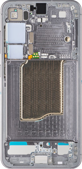 Средна Рамка Samsung Galaxy S25 S931 Сребърен Сенки