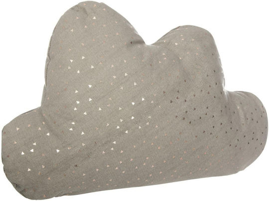 Nursery Decorative Pillow 45x28cm Taupe Cloud