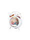 Beige Decorative Alarm Clock 20cm Mermaid Light Sound Usb Wjl912b