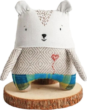 Jumata Handmade Tesătură Ursuleț Decorativ pentru Camera Copilului