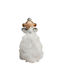 Princess Figure Illuminated White Eco-Friendly Fur 29cm 11x11x29cm White OEM