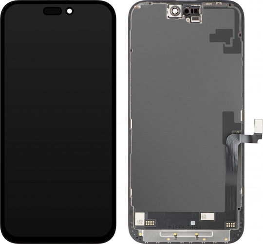 Οθόνη JK με Μηχανισμό Αφής για Apple iPhone 16 Plus (Μαύρο)