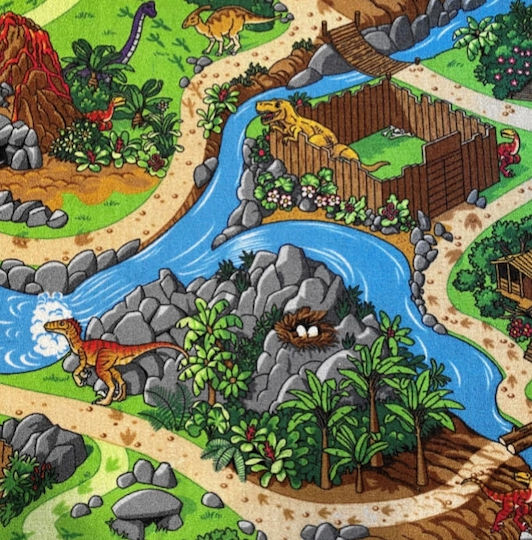 Kids Persian Rug Dinos D 140x200 cm